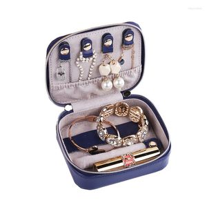 Pochettes à bijoux 2022 classique Mini sac de rangement en cuir souple Simple haute qualité voyage boucles d'oreilles collier boîte