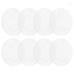 Sieradenzakjes 22 stuks acryl blanks heldere ornamenten ronde cirkel schijf met gat blanco voor sleutelhanger