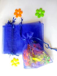 Jewelry Pouches 25 35 cm 1000 pièces sacs cadeaux multicolores pour bijoux/mariage/noël/anniversaire sac en fil avec poignées emballage cadeaux Organza