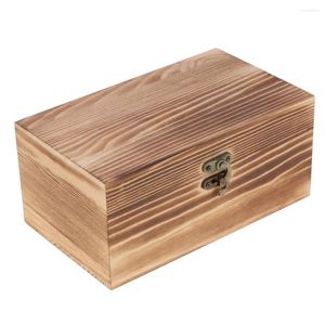 Bolsas de joyería 3 piezas Cajas de madera Joyas Almacenamiento Baratijas Caja de regalos