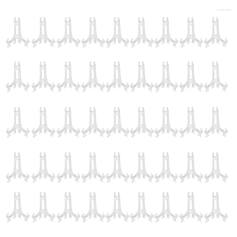 Schmuckbeutel 45 stücke Mini Staffelei Ständer 3 Zoll Kunststoff Platte Ständer Halter Display Bild für Rahmen