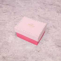Sieradenzakken 5 Pack/Lot Kraft Paper Gift Boxes For Wedding Carton Cookie en Candy Packaging Box Macaron Gunst aanwezig