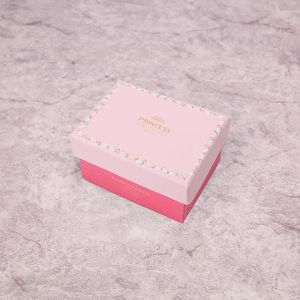 Sieradenzakken 5 Pack/Lot Kraft Paper Gift Boxes For Wedding Carton Cookie en Candy Packaging Box Macaron Gunst aanwezig