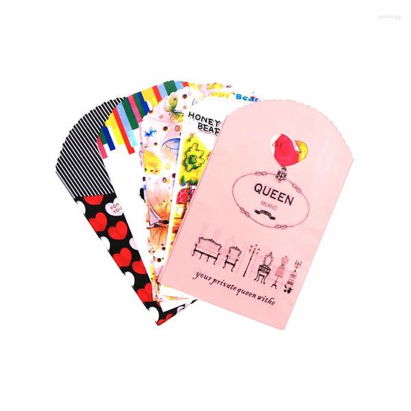 Pochettes à bijoux 50 pcs/lot 13x21 cm sac à provisions en plastique pour petite entreprise Boutique emballage cadeau fourre-tout clair Poly vente en gros