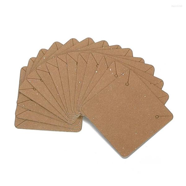 Pochettes à bijoux 50 pcs/lot boucles d'oreilles colliers cartes d'affichage pour emballage en boîte carton étiquette volante carte clous d'oreille papier 5x5 cm