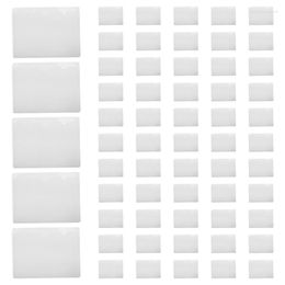 Sieradenzakken 60 Pack 3,5 x 4,7 inch zelf klevende labelhouder Kaart Pakken Duidelijke plastic bibliotheek