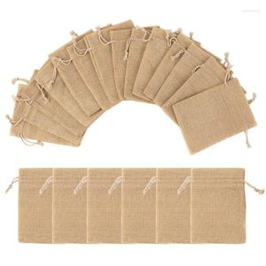 Sieraden Zakjes 634D 20 STUKS Linnen Trekkoord Tassen Jute Jute Opslag Handige Gift Pouch Vintage Party Voor Kunsten en Ambachten