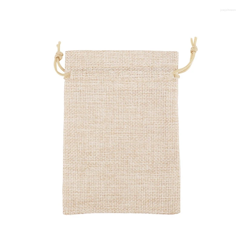 Jewelry Pouches 80 Pieces Burlap Bags With Drawstring 13Cmx10cm Gift Bag