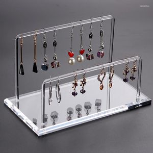 Bolsas de joyería, soporte de exhibición de pendientes de acrílico, organizador colgante de pulsera, soportes de joyería, caja de collar