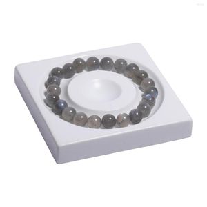 Sieraden Zakjes Acryl Plaat Kralen Dienblad DIY Armbanden Ketting Grijs Ontwerp Meetinstrumenten Ambachten Geschenken Display Board Bevindingen