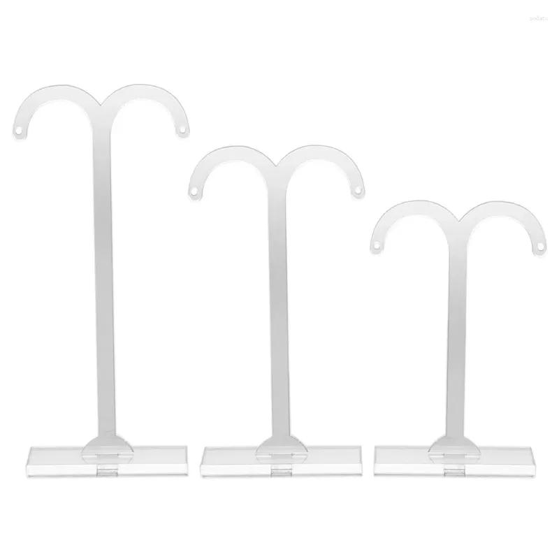 Ювелирные мешки мешки 3PCS Display Rack Rang