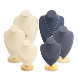 Bijoux pochettes sacs 918F Mannequin collier présentoir support vitrine pour bijoux fenêtre 210e