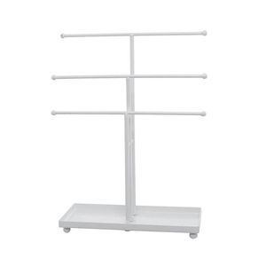 Sieraden zakjes zakken slaapkamer kettinghouder hanger display stand -jarige verjaardag cadeau tabletop armband ijzeren hanger opslag organizer 3 tierdjew