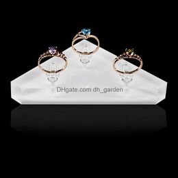 Sieraden zakjes tassen sieraden zakjes zakken javrick duidelijke acrylhouder pography rekingen ring clips display stand ringen organisator show dhhqj