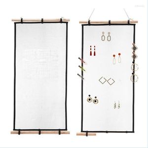 Sieraden zakjes zakken sieraden zakjes organizer muur gemonteerd hangende oorrang kettinghouder armband voor oorbellen d16 21 druppel dhz87