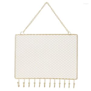 Sacches de bijoux Sacs en métal Rectangle Rectangle Murmot de boucle d'oreille Organisateur Organisateur Bracelet Collier Banlier Rack Rack Rita22