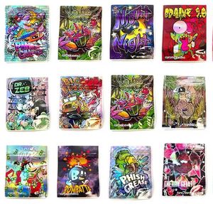 Jewelry Pouches Bags Phish Grease Edible Mylar 3.5 Foil Resealable Uniquely Shaped With Zipper Runtz Smellproof Plastic Drop Delivery Otglb