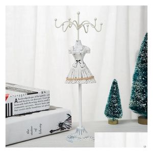 Sieradenzakjes Zakjes Zakjes Mannequin Stand Opslag Display Rack Tafelblad Decordoos Decoratieve Organisator Hars Oorbel Plank Miss Dhfq6