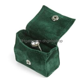 Sieraden Pouches Tassen Veet Trinket Ring Pouches Organisator Sieraden Opbergdoos Gift Packer Case Drop Delivery Verpakking Disp Dhpw1