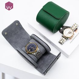 Pochettes à bijoux sacs en gros de haute qualité personnalisé montres simples stockage voyage montre rouleau étui en cuir véritable