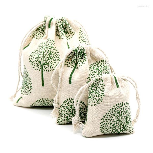 Bolsas para joyería, bolsas de algodón de lino de gran tamaño, 19x24cm, 1 unids/lote, bolsa con cordón colorido para regalo de fiesta de boda, paquete de regalos