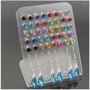 Pochettes à bijoux clair 72 trous boucle d'oreille présentoir support acrylique support vendeur organisateur étagère Multi oreille goujons stockage