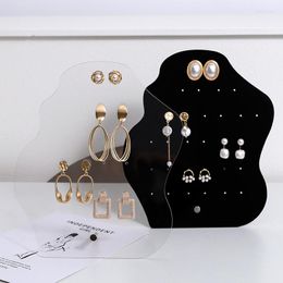 Pochettes à bijoux clair organisateur stockage boucle d'oreille vitrine ensembles de porte-bijoux pour femmes support étagère magasin