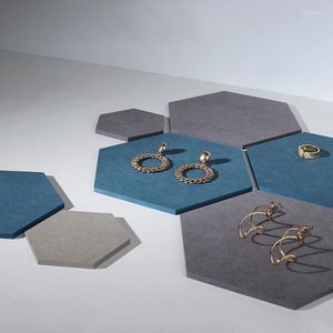 Pochettes à bijoux collier en bois coloré plateau de boucle d'oreille porte-bracelet présentoir cosmétiques organisateur anneau poupée timbres bloc feuille de tampon