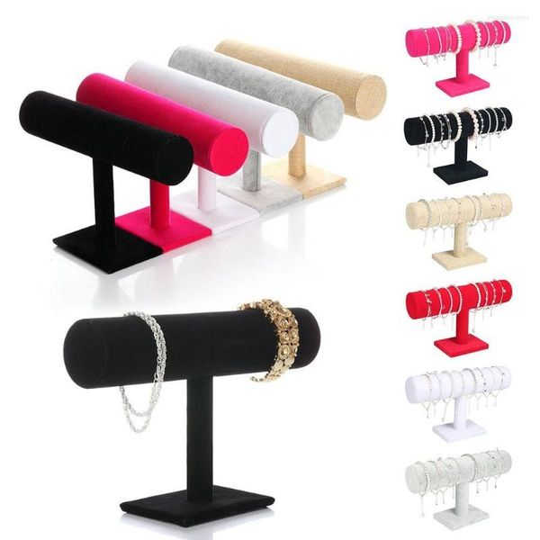 Bijoux Pochettes Couleurs Bracelet Stand Droit Anneau De Cheveux Étagère De Rangement Porte-Montre Organisateur Bracelet Présentoir