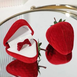 Sachets de bijoux Porte-fraises compactes petits anneaux de rangement