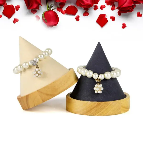 Bijoux Sachets Cone Shape Display Stand Bracelet Bracelet Bracelet Rangement Rackage montrant Exposition du porte-greffe