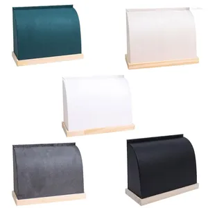 Pochettes à bijoux, support de rangement pratique pour colliers, présentoir en cuir pratique, présentation élégante