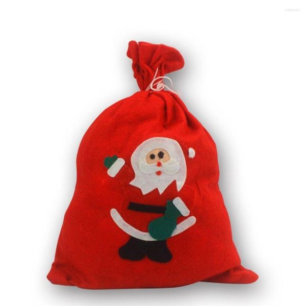 Bijoux Pochettes Creative Non-Tissé Décoratif Bonbons Cadeau Sac Boule Décoration De La Maison Mignon Père Noël Sac À Dos Festif Fête De Noël Fournitures