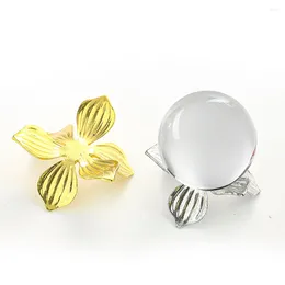 Bolsas de joyería soporte de bola de cristal pantalla de metal de metal stand de vidrio esfera de la base de diamantes de diezujos de diez dianos