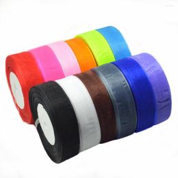 Sieraden zakjes dacron organza tape lint cadeauverpakking diy rood 2.5 cm kleding accessoires webbing