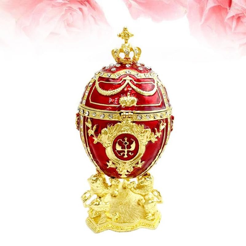 Mücevher Poşetleri Yemek Odası Masa Masa Dekoru Hafif Ev Dekorasyonları Kutu Emaye Yumurta Biblo Faberge Paskalya Yumurtaları Günlük Kutular Hediye Depolama