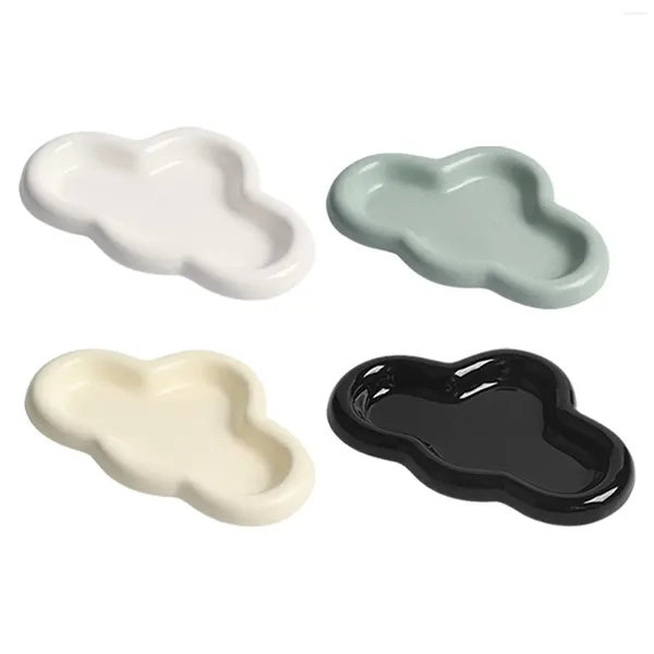 Bijoux Sachets Dish Trinket Tray Ceramics Multipurpose Cloud Watch Keys Plate Organisateur pour table de chevet