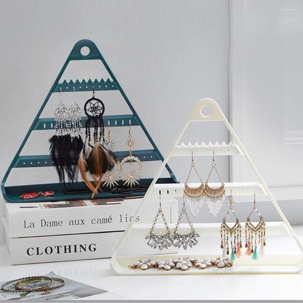 Bolsas de joyas Parring Rack Organizer Hanger Triangle Stand Fashion Accesorios Pendientes de aretes
