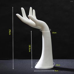 Sieradenzakken vrouwelijk mannequin hand decoratieve kettingring display houder voor aanrecht pograph rekwisieten thuiswinkels