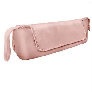 Pochettes à bijoux outil de cheveux sac de voyage fer à friser lisseur boîte de rangement 2 en 1 rose