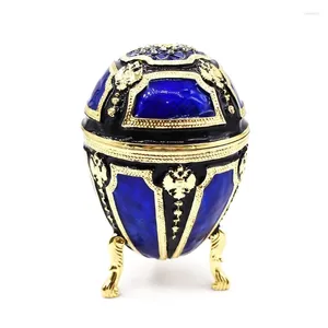 Sieraden zakjes handgeschilderde geëmailleerde faberge ei decoratief scharnierende snuisterijbox uniek cadeau huisdecor