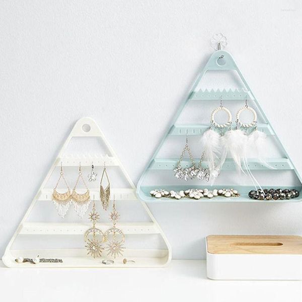 Bijoux Sacheses Hanger Femmes Oreilleur Organisateur Organisateur Triangle Stand Moucles d'oreilles Affichage Rack Fashion Accessoires