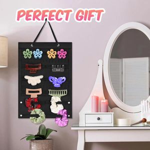 Sieraden zakjes hangende hoofdband opslag organizer haar klauw display vilthouder voor muur deur kast meisje kamer kinderkamer decor decor