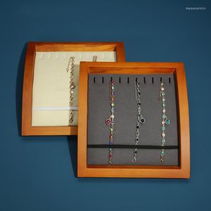 Pochettes à bijoux porte-bracelet haut de gamme étagère boutique produit montrer les accessoires pour 10 organisateur support en bois