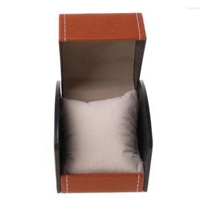 Sieradenzakken m2eb luxe faux lederen horlogebox met kussenpakkethoes armband standhouder