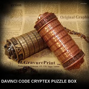 Sieraden zakjes metaal da vinci code cryptex gratis met lotr ringen paar houder doosliefhebbers Valentijnsdag cadeaus