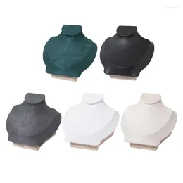 Bolsas de joyería Soporte de collar moderno Modelo de soporte sólido perfecto para diseñadores y colecciones F19D