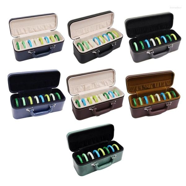 Pochettes à bijoux boîte multifonctionnelle petit organisateur de voyage en cuir PU coffrets cadeaux portables pour étui bagues Bracelets