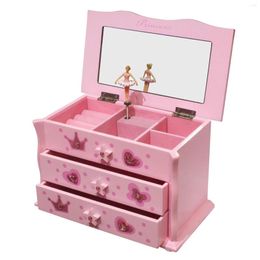 Pochettes à bijoux Music - Layer Storage Organizer Case Dresser Musical Box