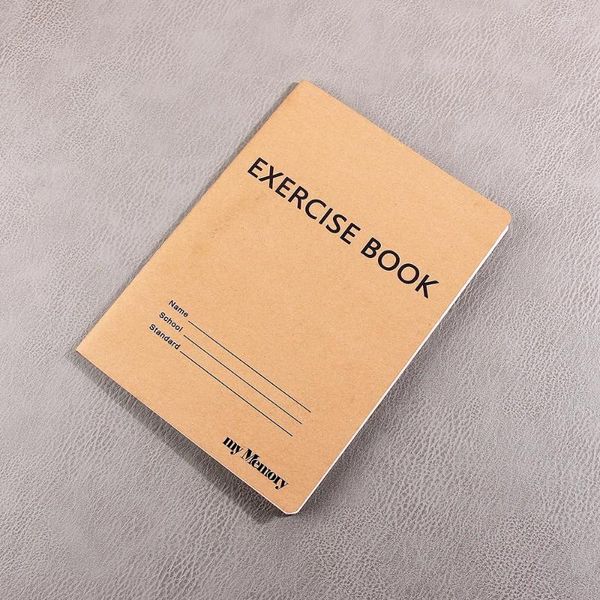 Bijoux Sacheses My Memory Kraft Student Notebook Workbook Paper Notepad Page Inner Page Horizontal Ligne d'exercices pour